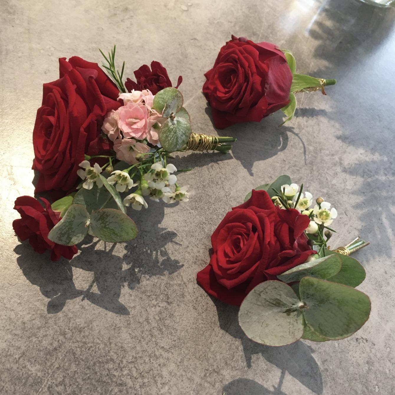 Corsage röda
