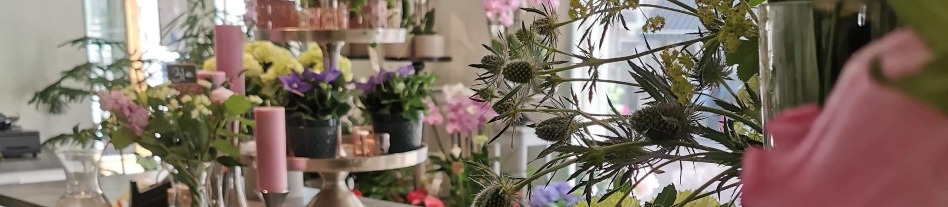 Blombergs blomsterhandel interiör